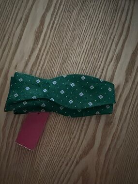 Brooks Brothers Green Diamond-Print Silk Tie